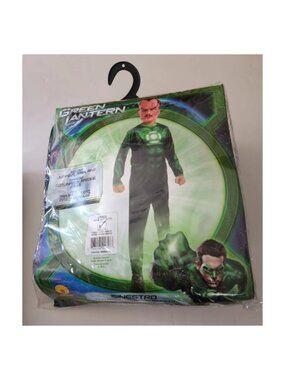 Boys Child GREEN LANTERN Deluxe Muscle Sinestro Costume